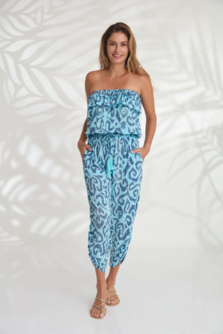 Maxi with belt - Meadow Blue