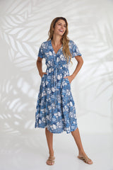 Delta Dress - Tile Blue