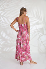 Maxi with belt - Pink Angel