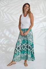 Channy Skirt - Green Diamond