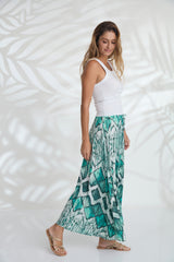 Channy Skirt - Green Diamond