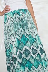 Channy Skirt - Green Diamond