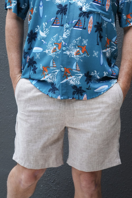 Mens Shorts - Beige