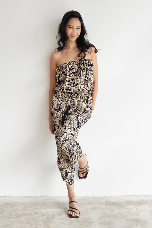 Jenny Jumpsuit - Tropical Neutrals