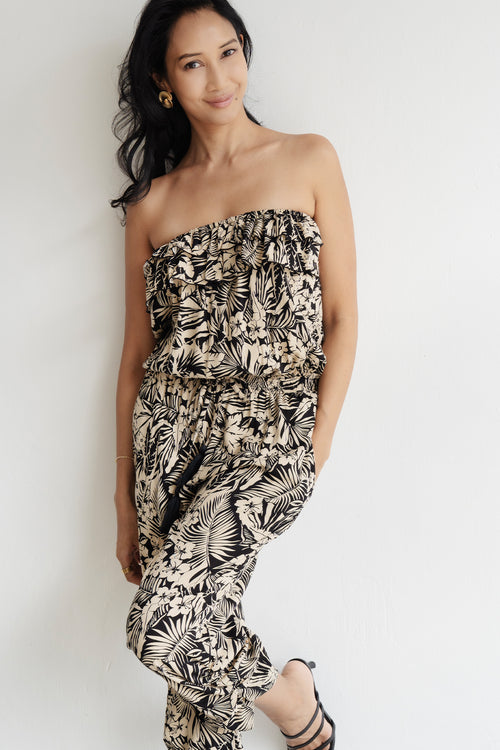 Jenny Jumpsuit - Tropical Neutrals