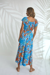 Dress Sara - Orange Burst