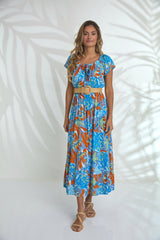 Dress Sara - Orange Burst