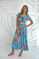 Dress Sara - Orange Burst