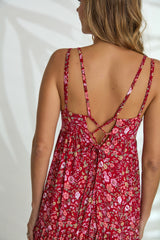 Maddy Dress - Primrose Red