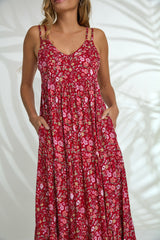Maddy Dress - Primrose Red