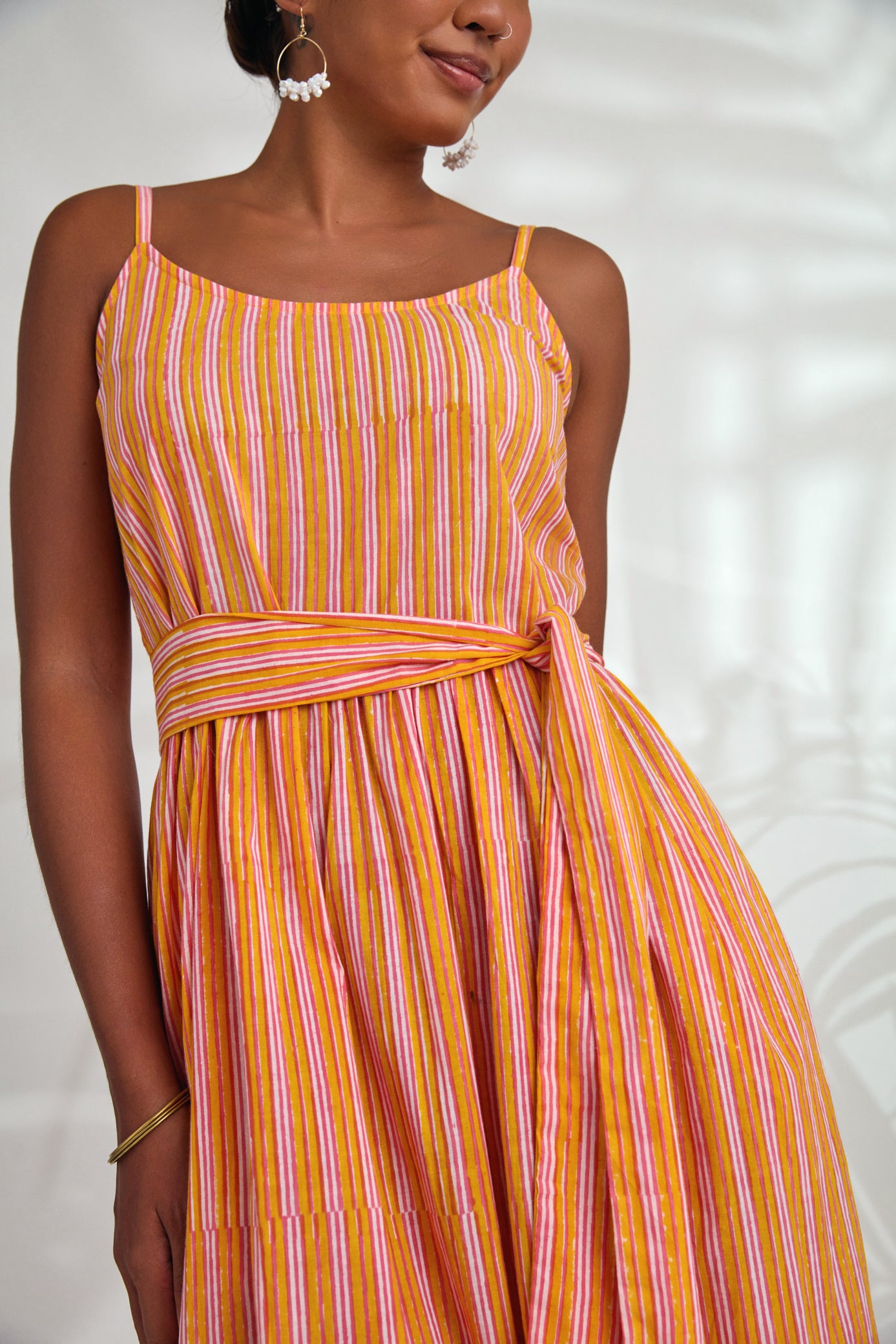Dress Elsie - Orange Stripe