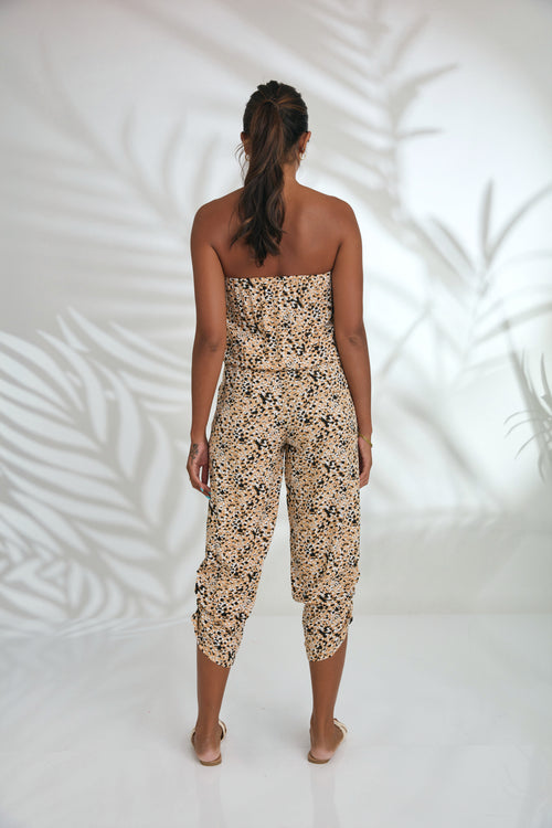 Jenny Jumpsuit - Cheetah Brown